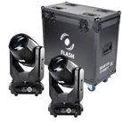 Pack de 2 lyres beam 12R Flash angle 2° à 5° + Flight case