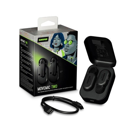 Système HF portable Shure 2 émetteurs sur smartphone MOVE MIC TWO