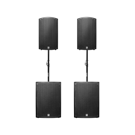 Pack HK Audio Sonar 2 têtes 12'' + 2 caissons 15'' + accessoires