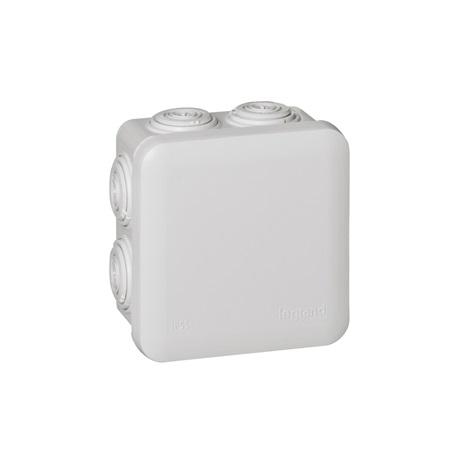Legrand 92012 - Boîte de dérivation Plexo IP55 grise 80 x 80 x 45mm