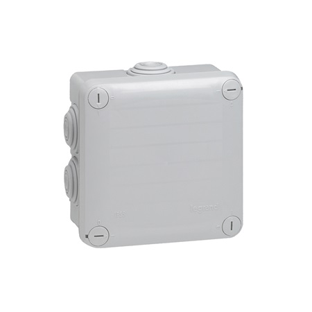Legrand 92022 - Boîte de dérivation Plexo IP55 grise 105 x 105 x 55mm