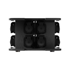 Contrik Power Turtle - IN Harting 16 - OUT 12 x Powercon True One