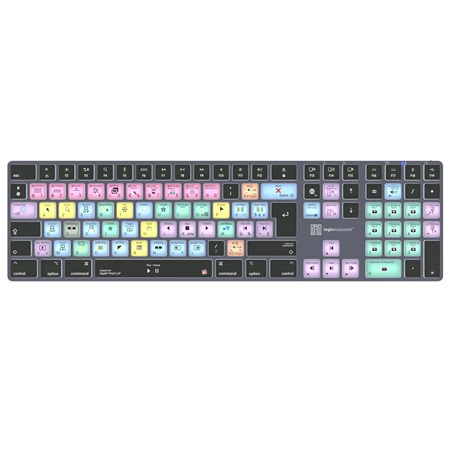 Clavier Apple Final Cut Pro X Logickeyboard Mac TITAN Wireless Backlit ...
