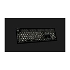 Clavier gros caractère Logickeyboard Large Print - White on Black