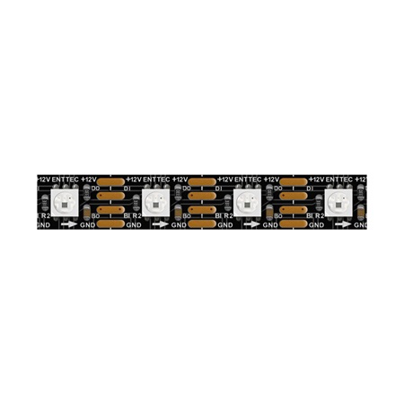 Ruban pixel LED ENTTEC - 12V - RGB - noir - 60 leds/m - IP20 - 5m