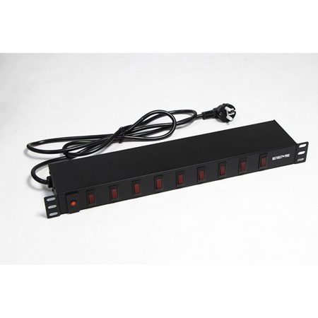 Dispatch rackable 9 prises NF sur 9 interrupteurs Be1st PRO