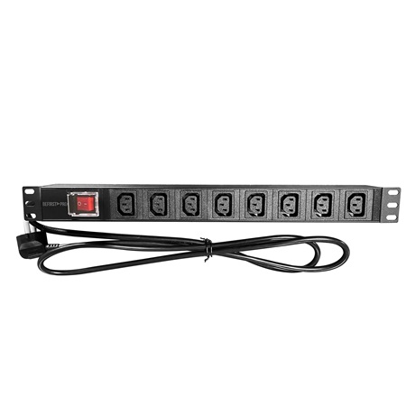 Bloc multiprises rackable 8 prises IEC C13 + inter Be1st PRO