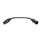 Cordon adaptateur DMX 3 points femelle - 5 points mâle - BLACKCABLE