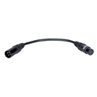 Cordon adaptateur DMX 3 points mâle - 5 points femelle - BLACKCABLE 