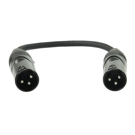 Cordon adaptateur XLR 3 mâle - XLR 3 mâle - BLACKCABLE 
