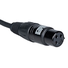 Cordon Micro XLR 3 mâle - XLR 3 femelle standard - 1m - BLACKCABLE  