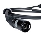 Cordon Micro XLR 3 mâle - XLR 3 femelle standard - 1m - BLACKCABLE  