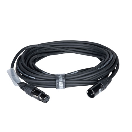 Cordon Micro XLR 3 mâle - XLR 3 femelle standard - 10m - BLACKCABLE  