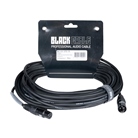 Cordon Micro XLR 3 mâle - XLR 3 femelle standard - 15m - BLACKCABLE  