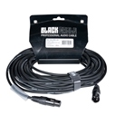 Cordon Micro XLR 3 mâle - XLR 3 femelle standard - 20m - BLACKCABLE  