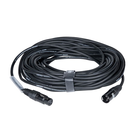 Cordon Micro XLR 3 mâle - XLR 3 femelle standard - 20m - BLACKCABLE  