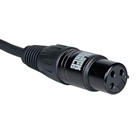 Cordon Micro XLR 3 mâle - XLR 3 femelle standard - 5m - BLACKCABLE  