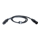 Cordon DMX 3 points mâle-femelle standard - Longueur 1m - BLACKCABLE