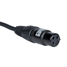 Cordon DMX 3 points mâle-femelle standard - Longueur 1m - BLACKCABLE