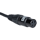 Cordon DMX 3 points mâle-femelle standard - Longueur 10m - BLACKCABLE 