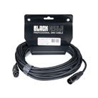 Cordon DMX 3 points mâle-femelle standard - Longueur 10m - BLACKCABLE 