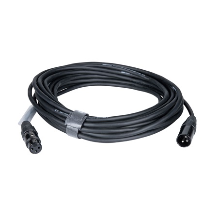 Cordon DMX 3 points mâle-femelle standard - Longueur 10m - BLACKCABLE 