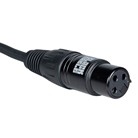 Cordon DMX 3 points mâle-femelle standard - Longueur 15m - BLACKCABLE 