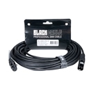 Cordon DMX 3 points mâle-femelle standard - Longueur 15m - BLACKCABLE 