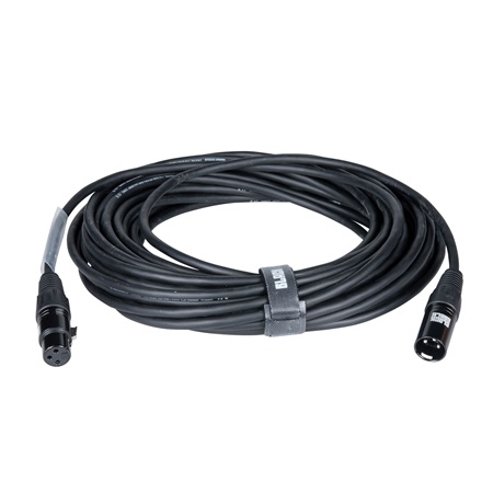 Cordon DMX 3 points mâle-femelle standard - Longueur 15m - BLACKCABLE 