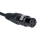 Cordon DMX 3 points mâle-femelle standard - Longueur 20m - BLACKCABLE 