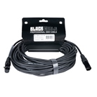 Cordon DMX 3 points mâle-femelle standard - Longueur 20m - BLACKCABLE 