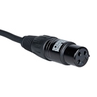 Cordon DMX 3 points mâle-femelle standard - Longueur 5m - BLACKCABLE 