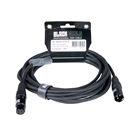 Cordon DMX 3 points mâle-femelle standard - Longueur 5m - BLACKCABLE 