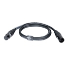 Cordon DMX 5 points mâle-femelle standard - Longueur 1m - BLACKCABLE 