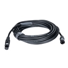 Cordon DMX 5 points mâle-femelle standard - Longueur 10m - BLACKCABLE 