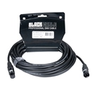 Cordon DMX 5 points mâle-femelle standard - Longueur 10m - BLACKCABLE 