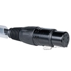 Cordon DMX 5 points mâle-femelle standard - Longueur 15m - BLACKCABLE 
