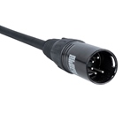 Cordon DMX 5 points mâle-femelle standard - Longueur 20m - BLACKCABLE 