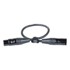 Cordon Micro XLR 3 mâle - XLR 3 femelle Premium - 0.3m - BLACKCABLE  