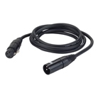 Cordon micro BLACKCABLE Premium XLR 3 femelle - XLR 3 mâle - 60cm