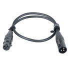 Cordon Micro XLR 3 mâle - XLR 3 femelle Premium - 0.6m - BLACKCABLE