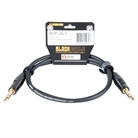 Cordon Jack 6.35 mâle-mâle Stéréo Premium - 1m - BLACKCABLE 