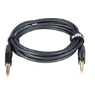 Cordon Jack 6.35 mâle-mâle Stéréo Premium - 3m - BLACKCABLE 