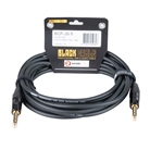 Cordon Jack 6.35 mâle-mâle Stéréo Premium - 5m - BLACKCABLE 