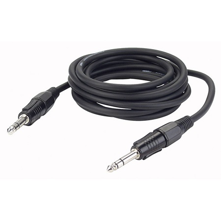 Cordon Jack 6.35 mâle-mâle Stéréo Premium - 10m - BLACKCABLE 