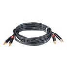 Cordon Cinch 2x RCA mâle - 2x RCA mâle - Premium - 3m - BLACKCABLE 