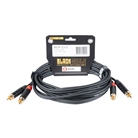 Cordon Cinch 2x RCA mâle - 2x RCA mâle - Premium - 3m - BLACKCABLE 