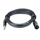 Cordon XLR 3 mâle - Jack 6.35 mâle Stéréo Premium - 3m - BLACKCABLE 