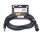 Cordon XLR 3 mâle - Jack 6.35 mâle Stéréo Premium - 5m - BLACKCABLE 