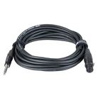 Cordon XLR 3 femelle - Jack 6.35 mâle Stéréo Premium 5m - BLACKCABLE 